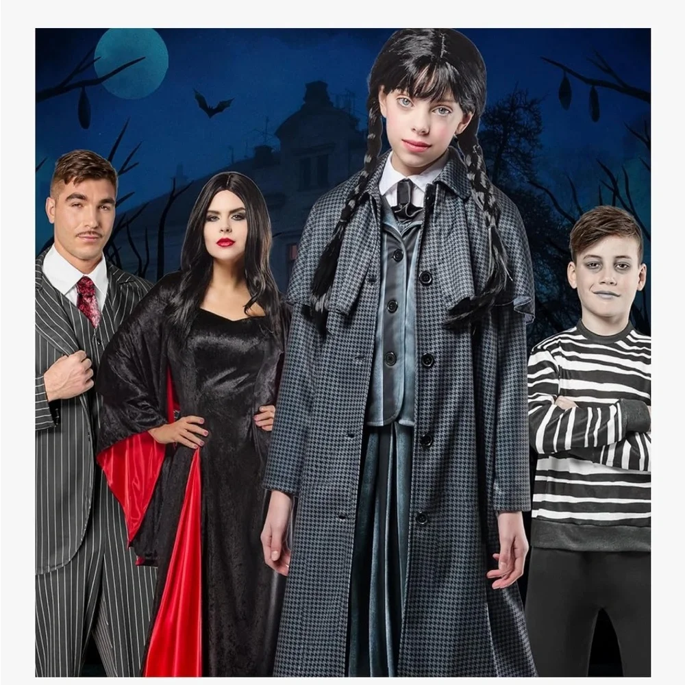 NWT Rubies Wednesday TV Series: Wednesday Addams Costume Coat - Picture 7 of 7